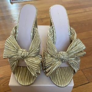 Loeffler Randall Penny Knotted Lamé Sandal